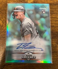 Trey Sweeney RC Turquoise /99 Chrome Autographs 2025 Topps Stadium Club Baseball