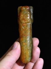 10CM China Hongshan Culture Old Jade Carved Insect Cicada Cicala Amulet Pendant
