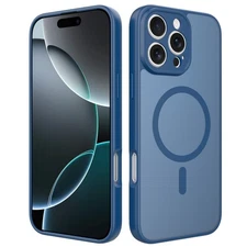 For iPhone 17 Pro Max 16e 15 14 13 12 Mag Safe Shockproof Translucent Slim Case