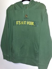 John Deere Pullover Hoodie Men  s L Sweatshirt