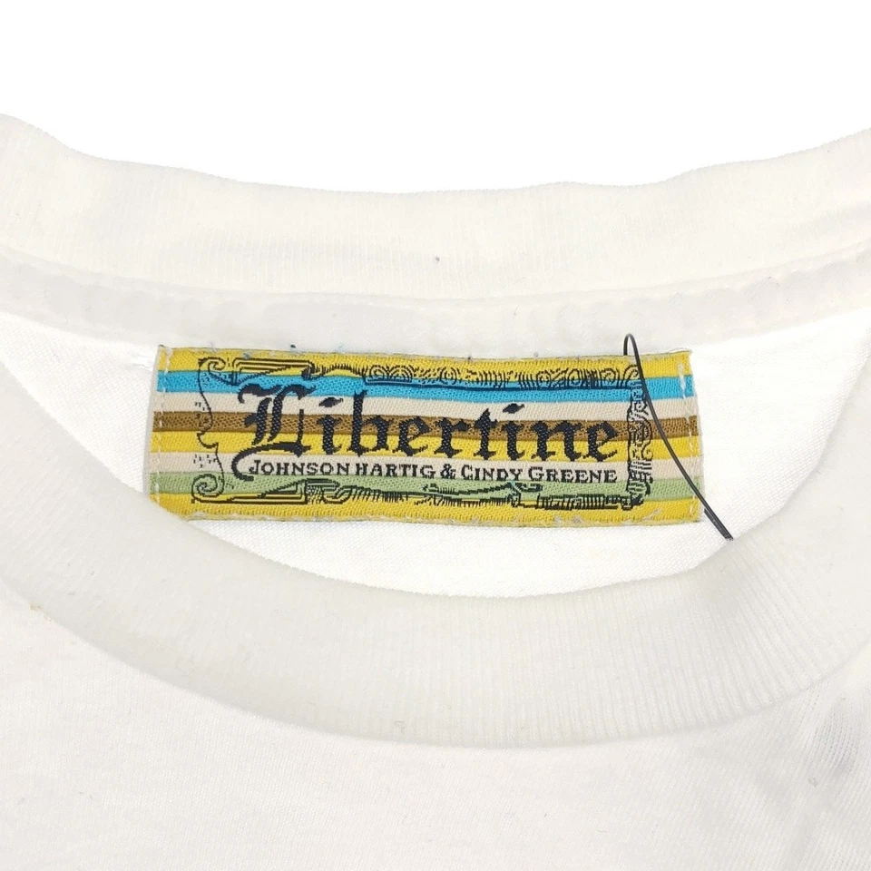 Camiseta Libertine Libertyine Estampada Blanca Usada MESC-0 Foto 3 de 4
