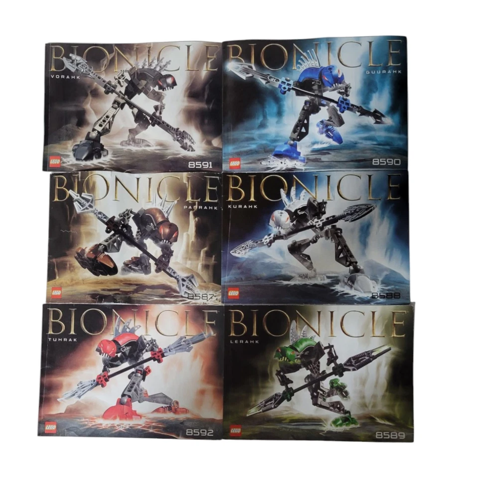 LEGO Bionicle Lot Rahkshi Kit W/Kraata Canisters & Manuals Complete 2003 - Image 4 of 4