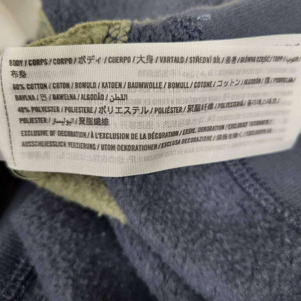 Sudadera para mujer Abercrombie & Fitch L azul con logotipo en bloques de colores suave A&F Foto 4 de 4