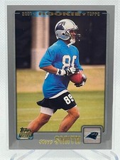 2001 Topps STEVE SMITH Rookie Card #321 Panthers Football RC NFL Sr. rookie card picture