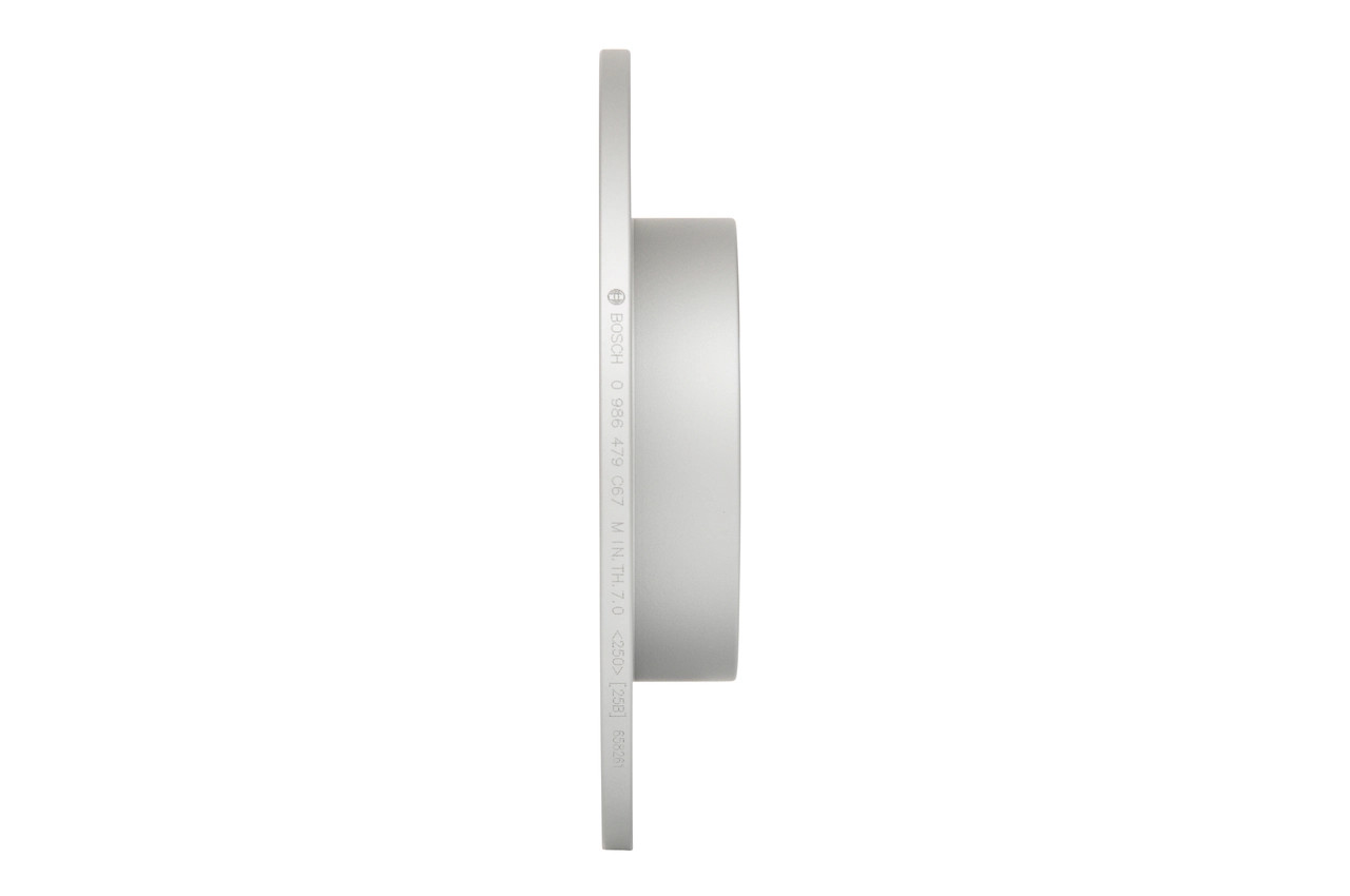 Disques de frein Bosch 0 986 479 C67 pour SEAT en acier carbone au format lot de 2