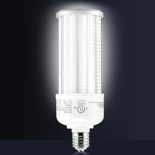 (6 Pack) LED Corn Bulb 6000K Cool White E26/E39 Standard Base 36Watt Parking Lot - Picture 5 of 17