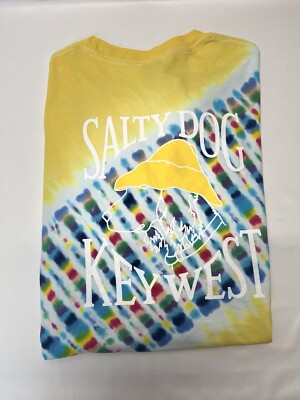 The Salty Dog Cafe Adult Size XL Tie Dye Key West Short Sleeve Graphic T Shirt
