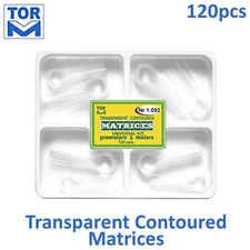 Dental Transparent Contoured Matrix Band Universal Kit Molars Premolars 120pcs