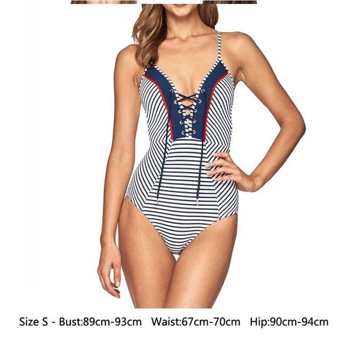 Women's High Waist Bikini Set Swimsuit Push-up Padded Monokini Swimwear Bathing - 第 6/142 張圖片
