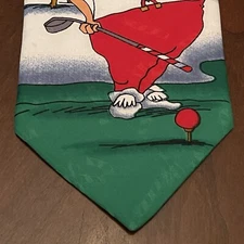 Vintage Special Ties 100% Polyester Men’s Neck Tie Made In USA Christmas Golf￼
