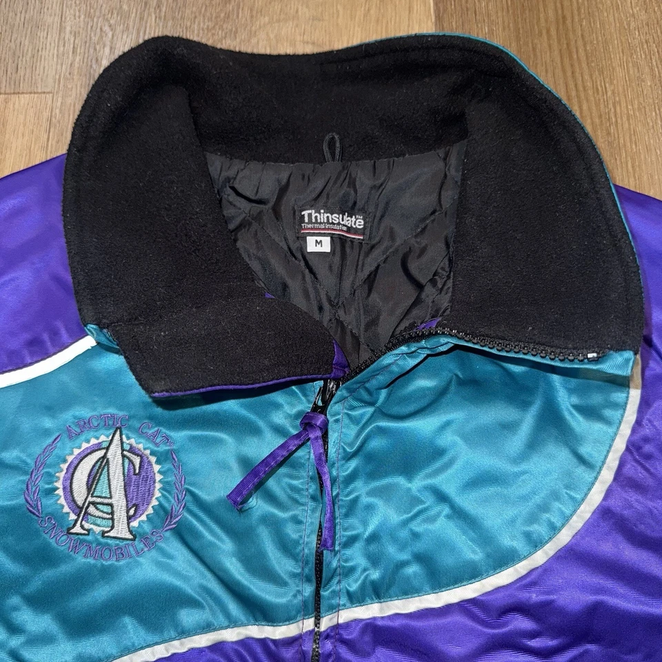 Arctic Cat Traje de Nieve Chaqueta de Esquí Abrigo Babero Pantalones Traje de Nieve De Colección Años 90 Para Mujer Mediano MT Foto 4 de 4