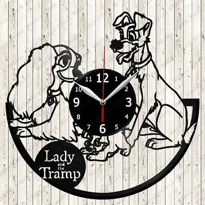 Lady and the Tramp Vinyl Wall Clock  Made of Vinyl Record Original  gift 2740