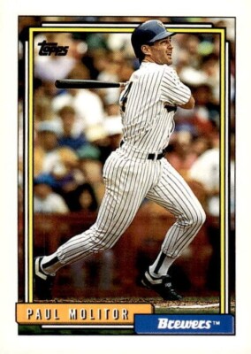 1992 Topps #600 Paul Molitor Milwaukee Brewers HOF