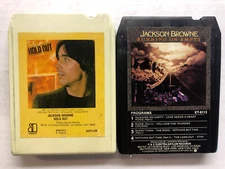 JACKSON BROWE 8 TRACK TAPE LOT HOLD OUT/ RUNNING ON EMPTY PLAY GOOD PAD SPLICE
