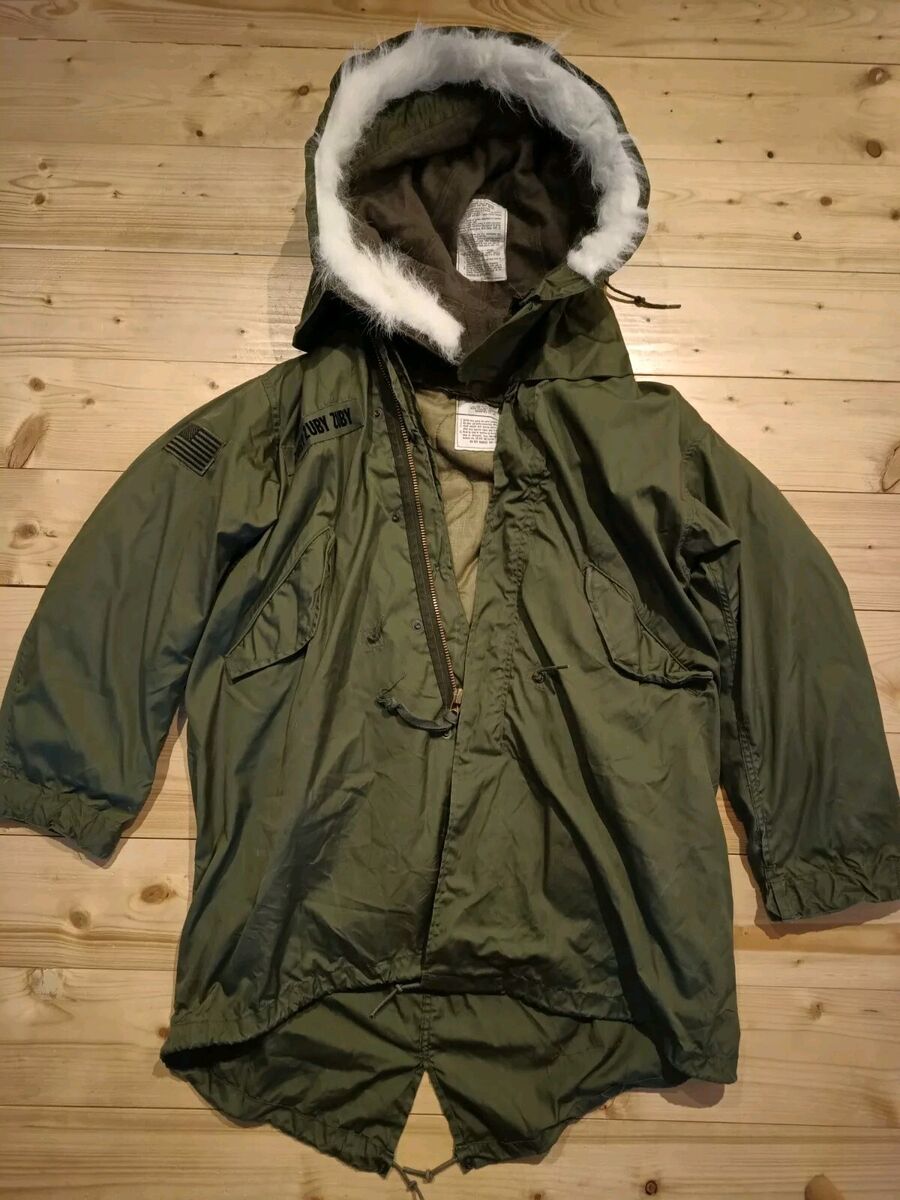 Original M-65 m65 ECW Fishtail Parka w/liner &hood. X-small Original M-65 m65 ECW Fishtail Parka w/liner &hood. X-small