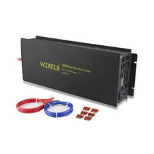 Pure Sine Wave 3000W 12VDC to 120VAC Power Inverter Car/Home/RV/Track Solar