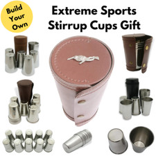Extreme Sports Numbered Stirrup Cups In Leather Case