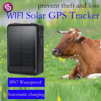 GPS Tracker with Solar Charging 9000mAh Battery IP67 GSM 850/900/1800/1900MHz