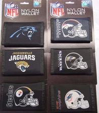 NFL Printed Tri-Fold Nylon Wallet RICO -Select- Team Below