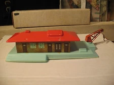 HWN German HO Scale Tin-Lithograph & Plastic Railroad Freight Station