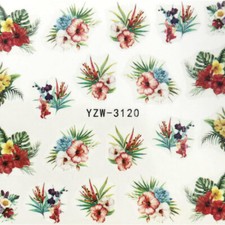 Multicolor Flower PVC Nail Art Decoration Stickers #853-3120