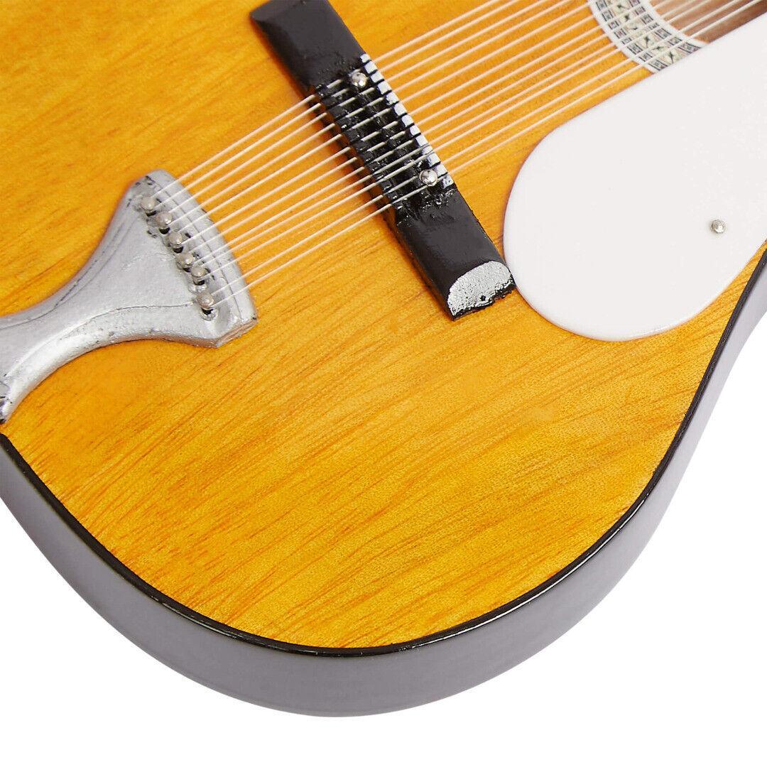 Lead Belly Guitar Miniature Replica 12 String Acoustic Handmade