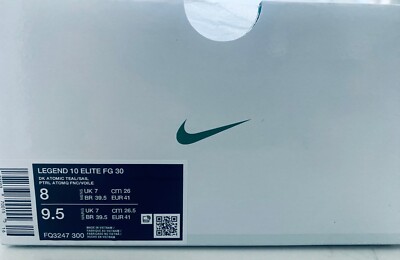 Nike Tiempo Legend 10 Elite FG 30 Anniversary Emerald Men's Size