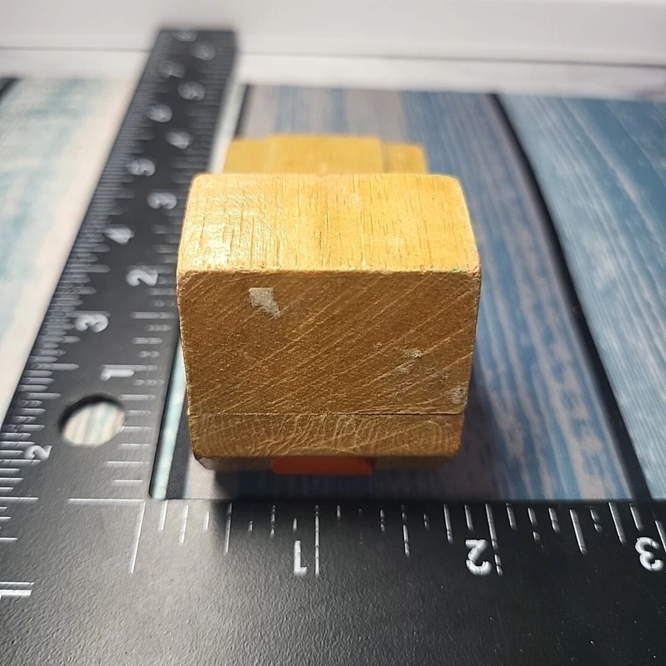 Antiguo camión Putt Putt Putt de colección 1971 Mattel bloque de madera 8700-01 - Hecho en Corea Foto 2 de 4