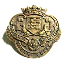 British Lancashire Volunteers Wican Corps 1970s Restrike Badge