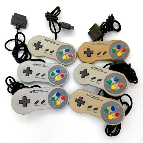 OFFICIAL NINTENDO Super Famicom SFC SHVC-005 Controller Lot of 6  Japan Import
