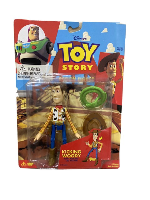 DISNEY PIXAR'S TOY STORY KICKING WOODY 6" ACTION FIGURE ...