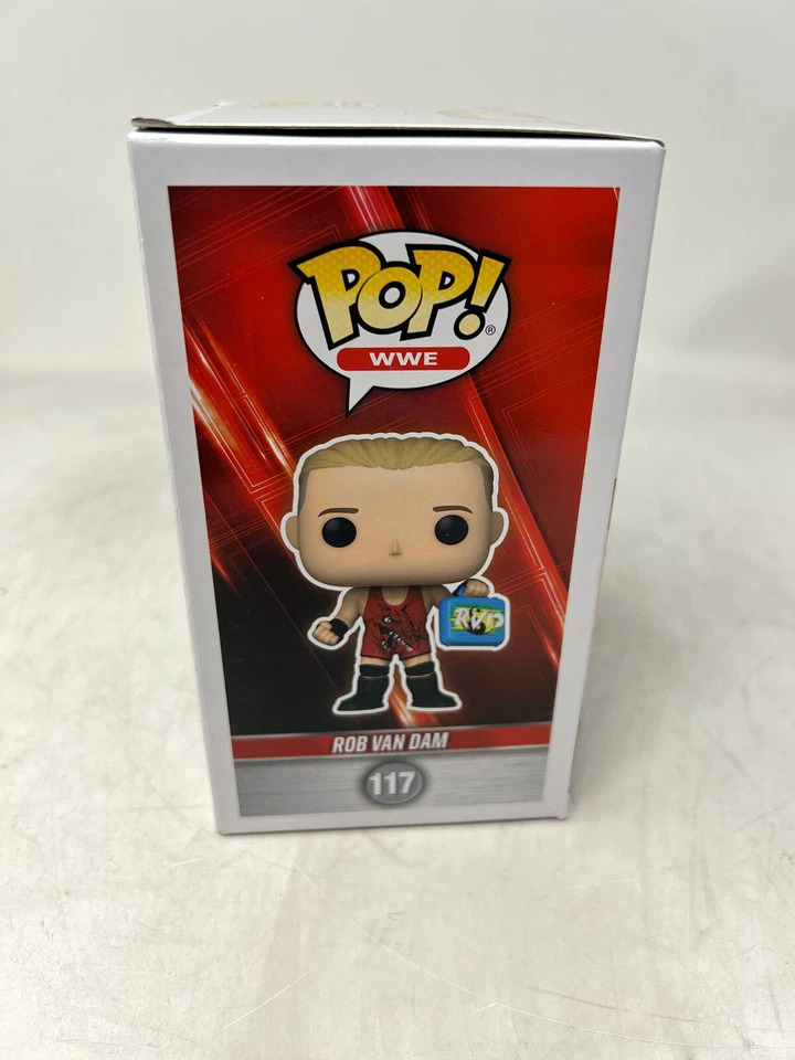 ROB VAN DAM WWF WWE ECW Signed Funko Pop Figure 117 New in Box w/COA PSA purple2 - Image 4 of 4