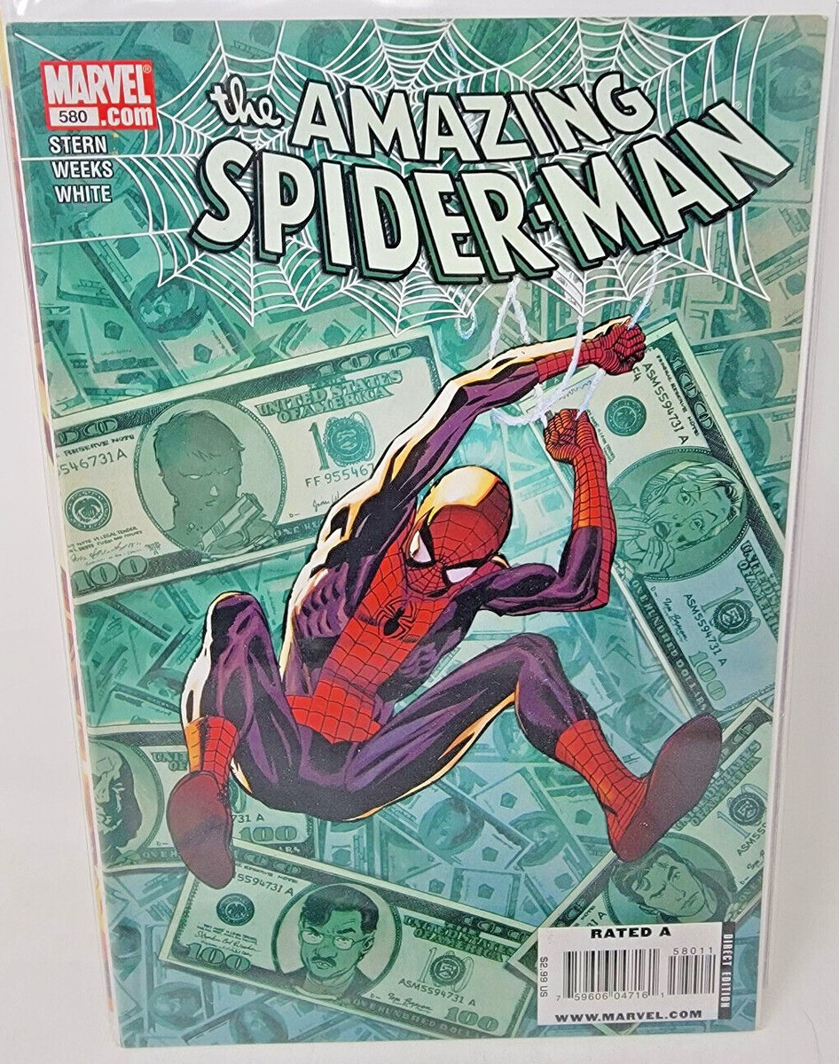 AMAZING SPIDER-MAN #580 2009 Marvel 9.4 Lee Weeks Cover Art | eBay
