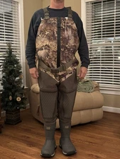 Northern Flight Front Zip Breathable Hunting Chest Waders Men's 8 Reg Prairie