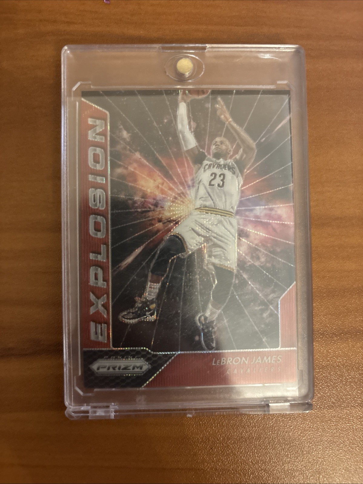 2016-17 Panini Prizm - Explosion LeBron James #1 Ruby Wave Prizm
