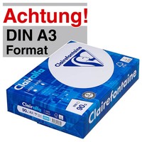 Clairefontaine Kopierpapier Clairalfa Din A3 90 G/Qm 500 Blatt