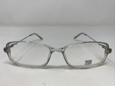 CASSINI Eyewear 1203 BLUE 52-16-135 Blue/Crystal Full Rim Eyeglasses Frame HE71