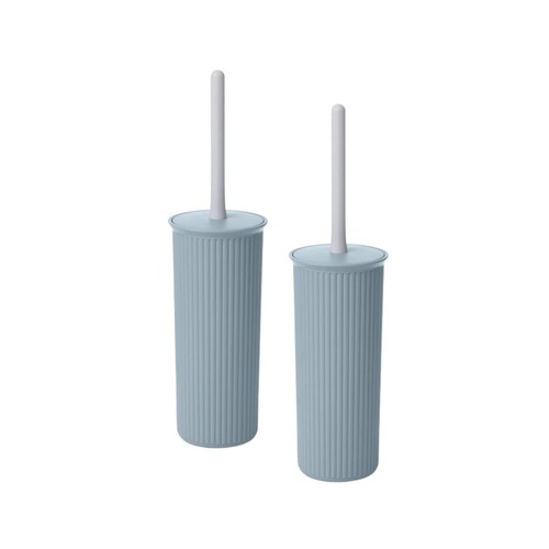 Decorative Plastic Toilet Bowl Brush and Holder Set, Cleaner Scrubber for Bat...
