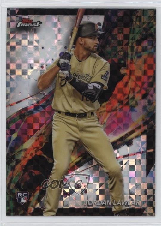 2024 Topps Finest Common Checkerboard Refractor Jordan Lawlar #95 Rookie RC 12g7