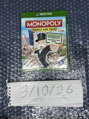 Monopoly Family Fun Pack - Microsoft Xbox One Factory Sealed!