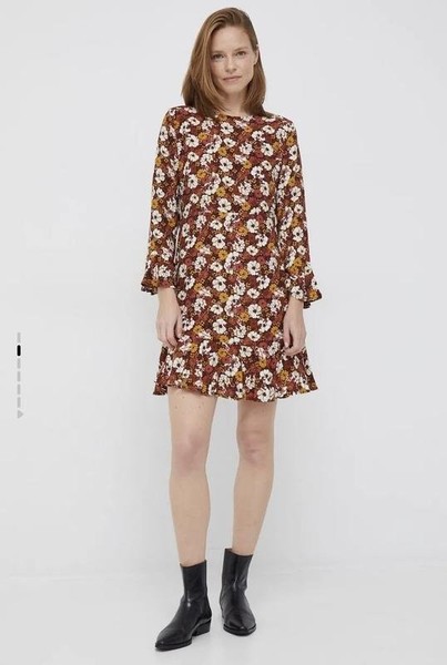 Women Pepe Jeans Dress Brown Acrylic 36 / S / 44