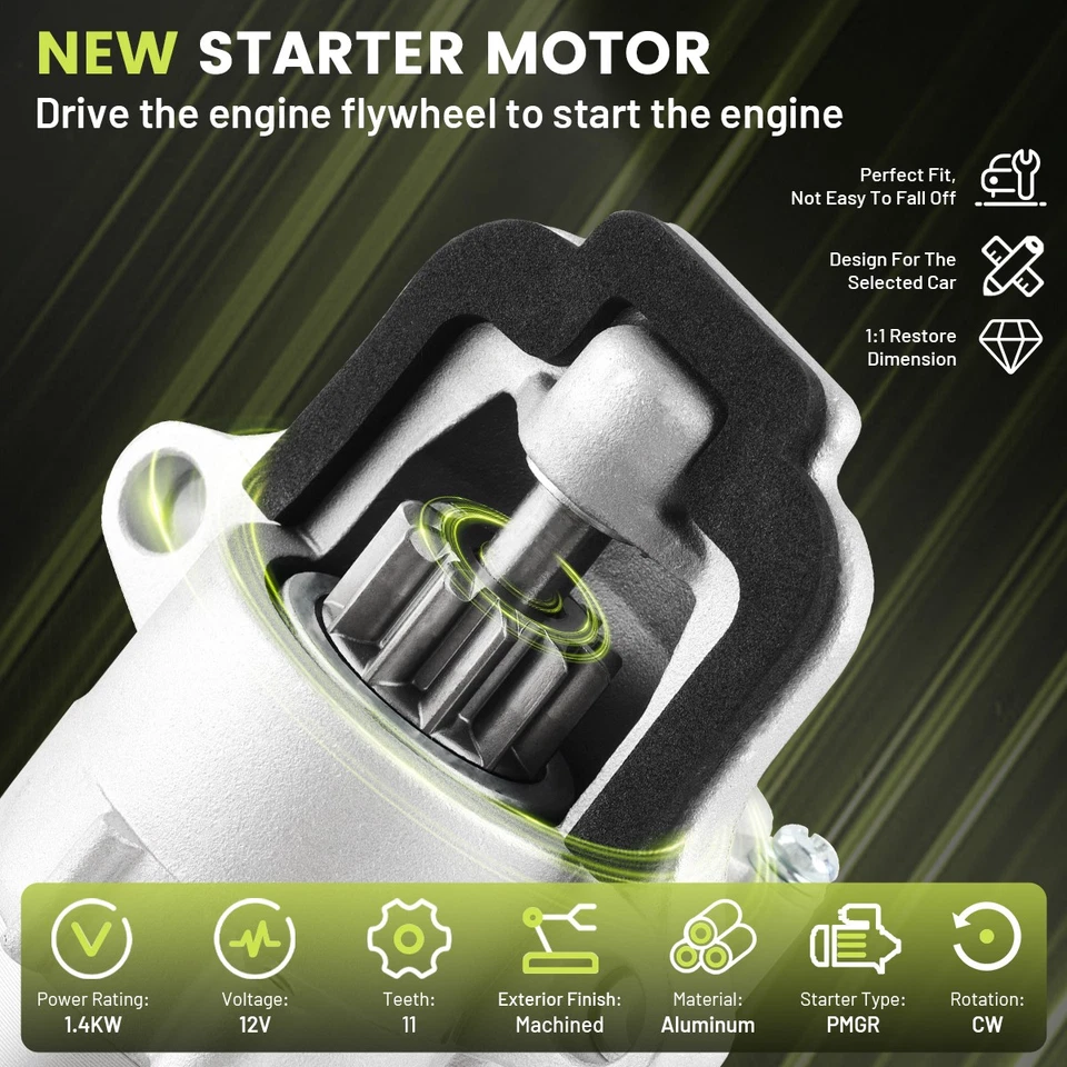 Starter For Mazda Tribute 2005 2006 05-06 2.3L 12V 6674 SFD0120 4S4T-11000-AA — 第 4/4 张图片