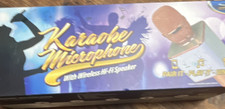 Solaray Karaoke Microphone Wireless Hi-Fi Speaker Bluetooth Rechargeable Gold