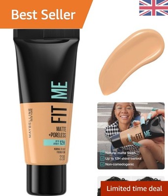 Fit Me Foundation 30ml - Strahlende, mittlere Deckkraft für normale bis fettige Hauttypen