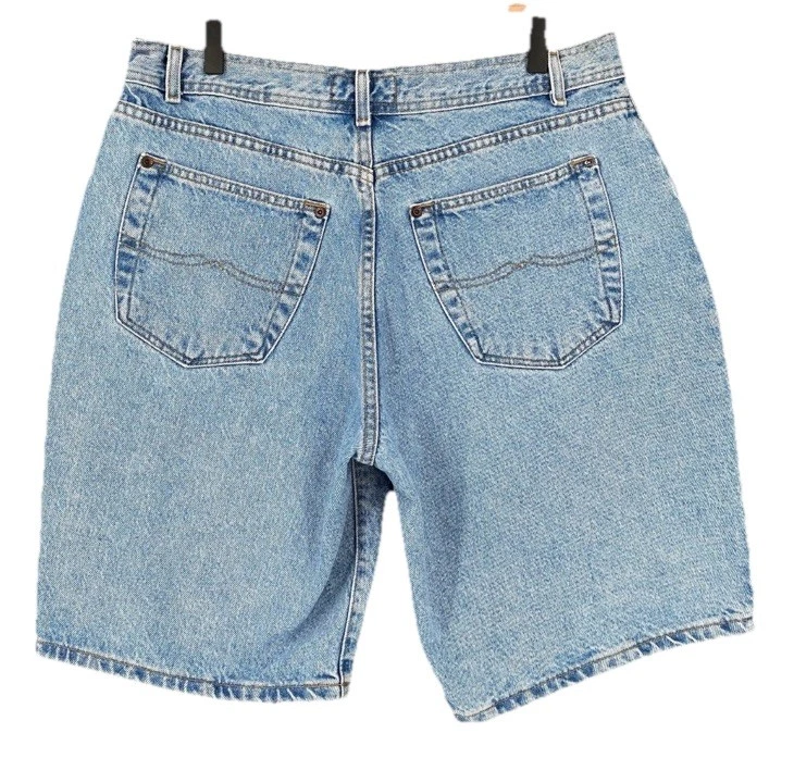 Pantalones Cortos Vaqueros Vintage 90’s Estructura Denim Para Hombre Talla 32 Hechos en EE. UU. Patinador Foto 4 de 4