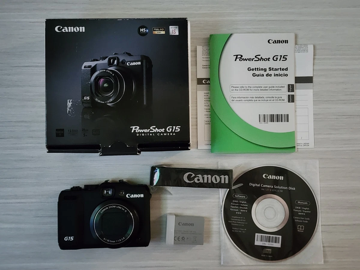 Canon PowerShot G15 Bridge Digital Cameras for sale | eBay