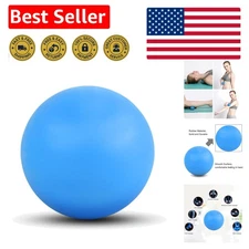 360-Degree Blue Rubber Massage Ball - Ideal for Myofascial Release & Relaxation