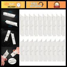 20 Pack White Plastic Tilt Latch Pairs - Snap-In Spring Loaded Window Hardware