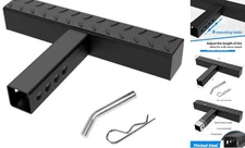  Hitch Step for 2 Inch Receiver, Steel Trailer Step with Non-Slip and Rust 