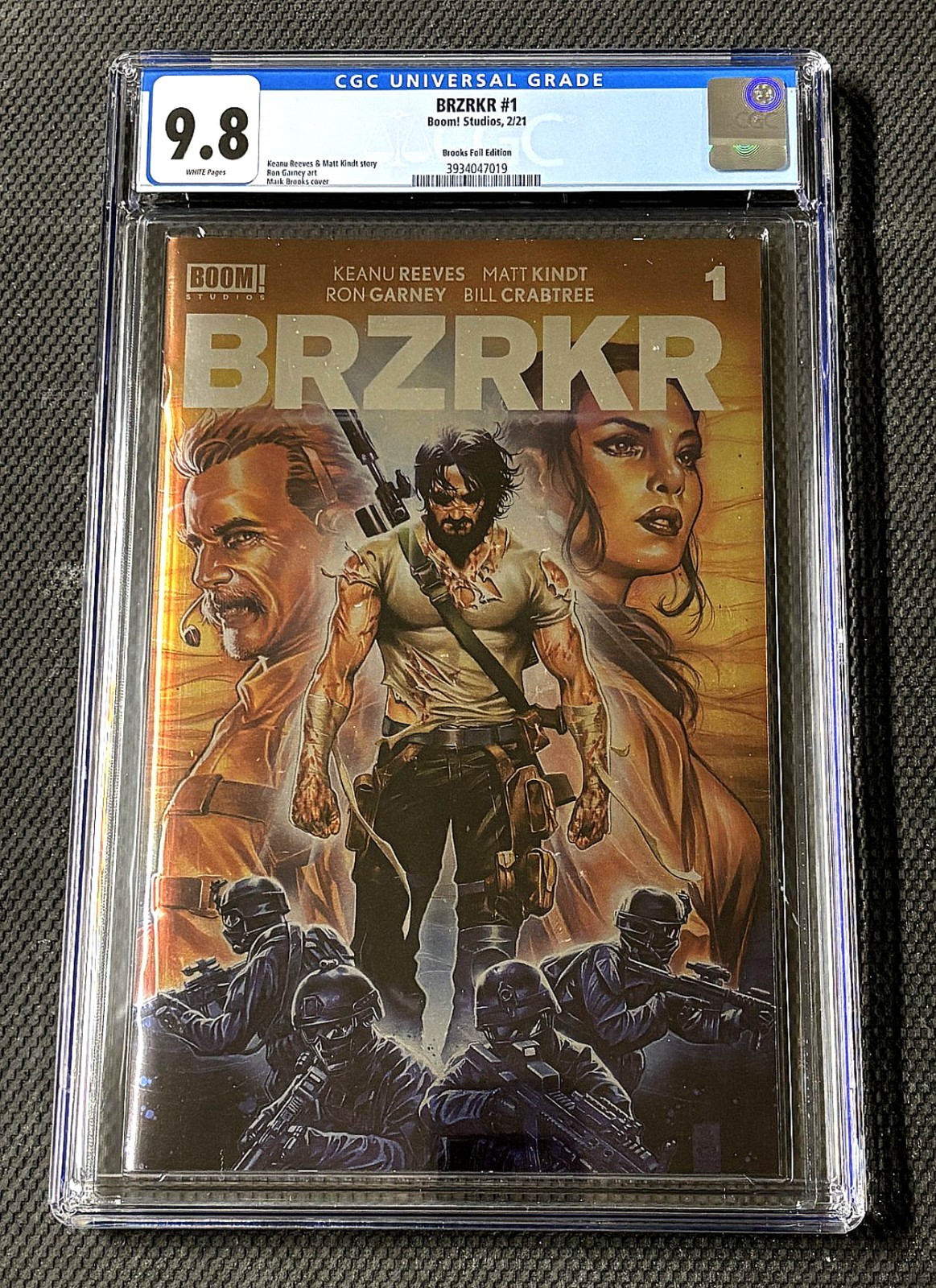 BRZRKR #1 CGC 9.8 Boom! Studios Comics Mark Brooks Foil Edition Keanu Reeves 🔥